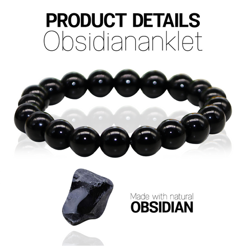 Health Stone™️ I Zwarte Obsidiaan Anti Zwelling Enkel Armband (1+1 GRATIS!)