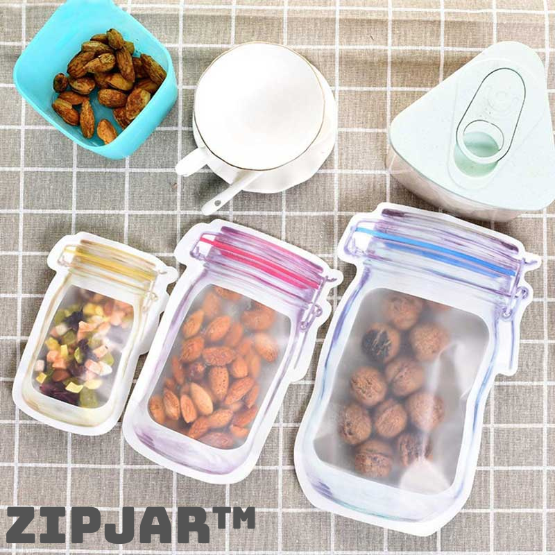 ZipJar™ - Herbruikbare Mason Jar Zakjes (10+10 GRATIS)