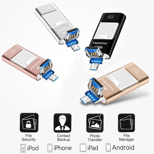 iFlash™ - DRAAGBARE USB FLASH DRIVE VOOR IPHONE, IPAD & ANDROID