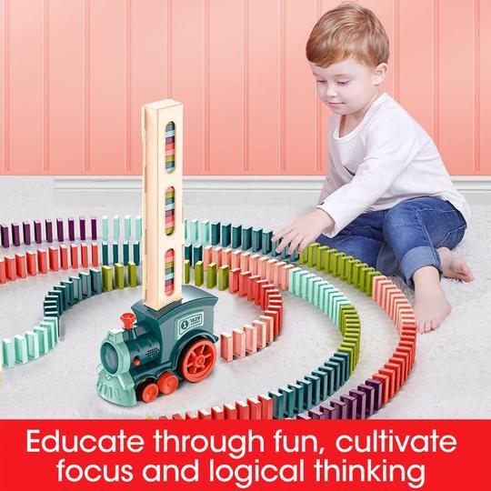 Domino Train™ I Speelgoedtrein bouw- en stapelblokken