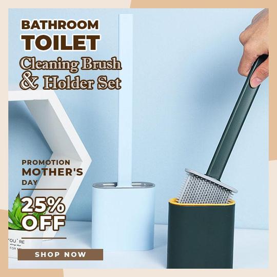 BathClean™ Badkamer Toilet Schoonmaak borstel en houder set