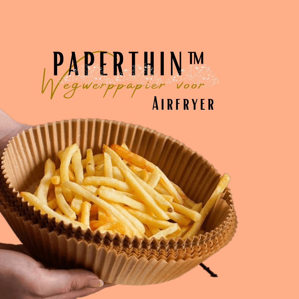 Paperthin™ | Wegwerppapier voor Airfryer (50+50 GRATIS)