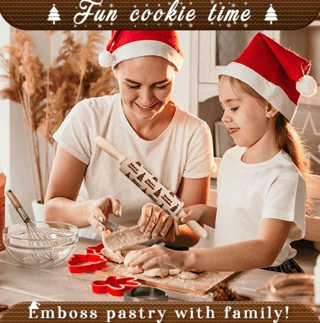CookiesArt™ - 3D Kerst Rollende Pin