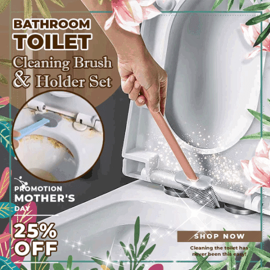 BathClean™ Badkamer Toilet Schoonmaak borstel en houder set