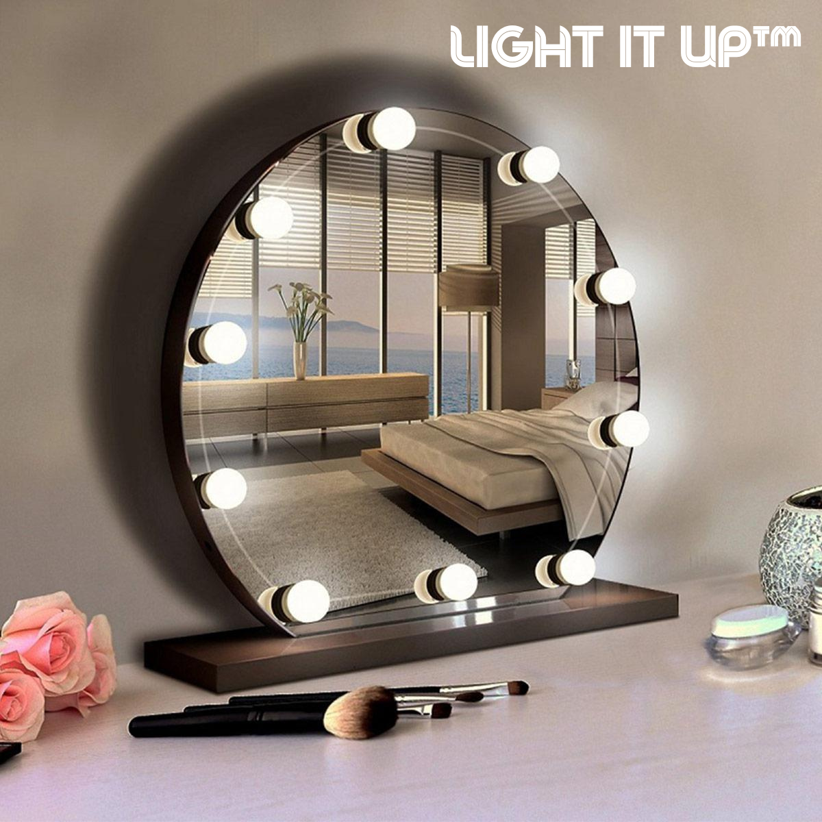 Light It Up™ - LED Make-upspiegelverlichting (Set van 10 lichten)