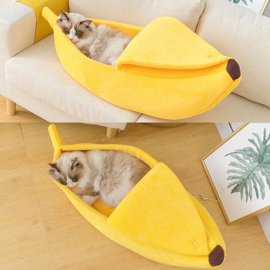 BANANABED™ | Kattenbed in de vorm van een banaan