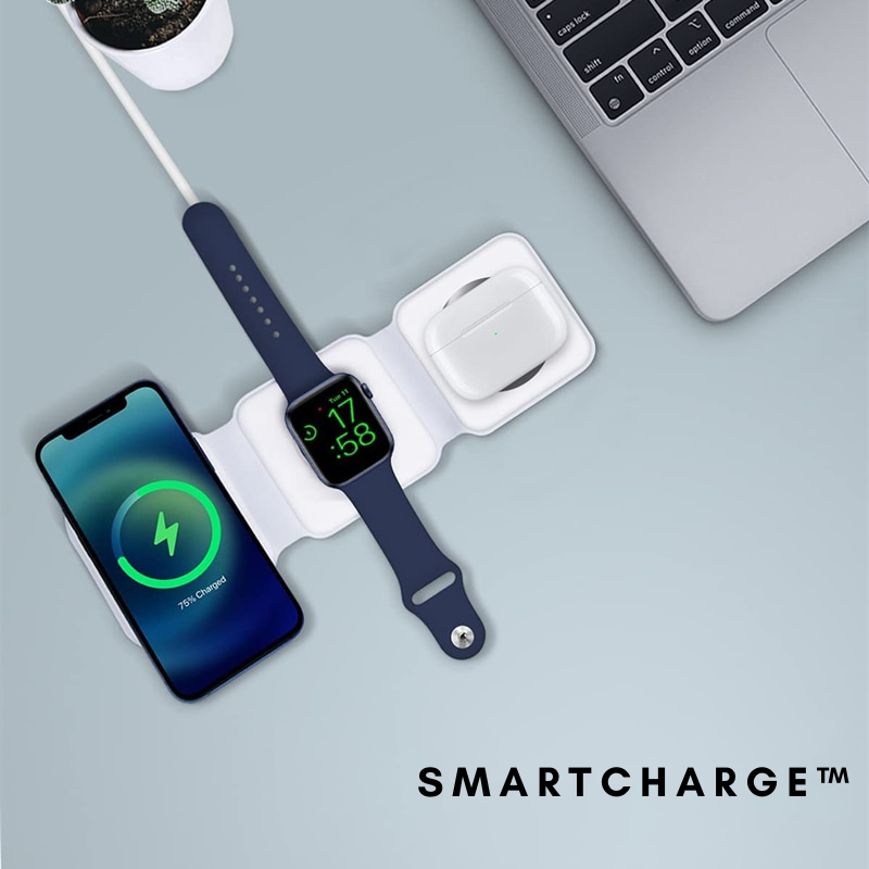 SmartCharge™ - Opvouwbare 3 in 1 magnetische draadloze oplader
